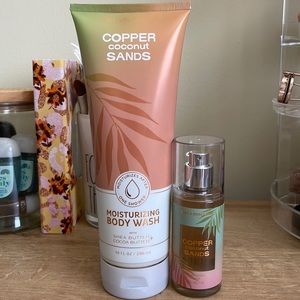 Brand new Copper Coconut Sands pair from Bath and Body Works